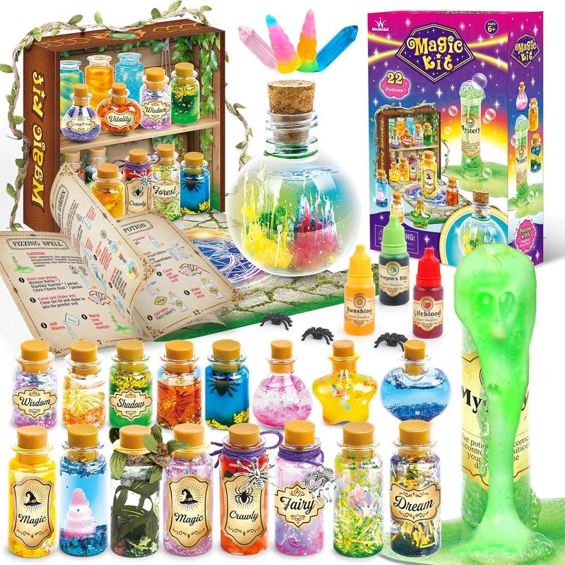 Fairy Magic Kit for s with 22PCS Potion Bottles, Potions Making Craft Kit - Gift for Christmas, Birthday, Creative Art Craft Toys for Girls Boys 6 7 8 9 10 12 Year Old