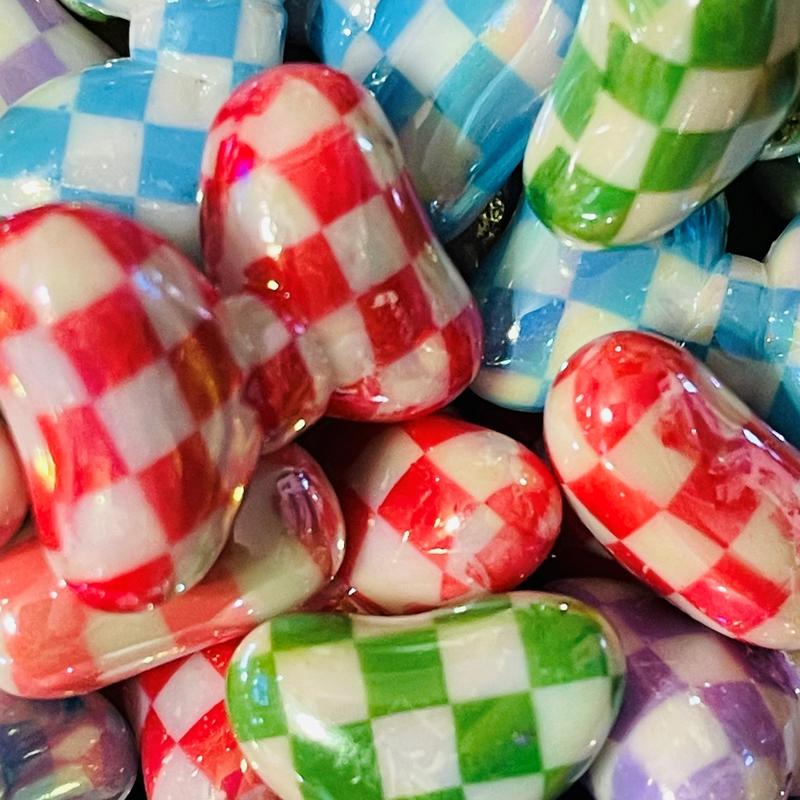 Confetti Celebration Beads (16mm)   These beads are vibrant and playful, perfect for adding a splash of color to any craft project.