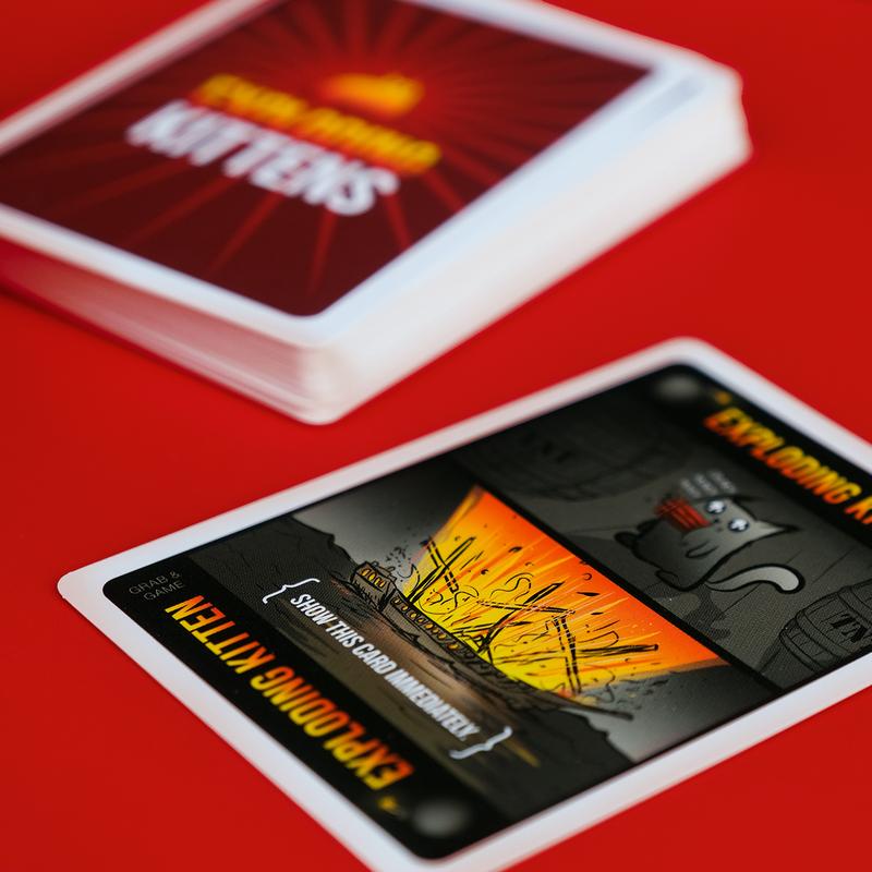 Exploding Kittens Original: Grab & Game Edition - A travel-friendly card game for people who are into kittens and explosions!