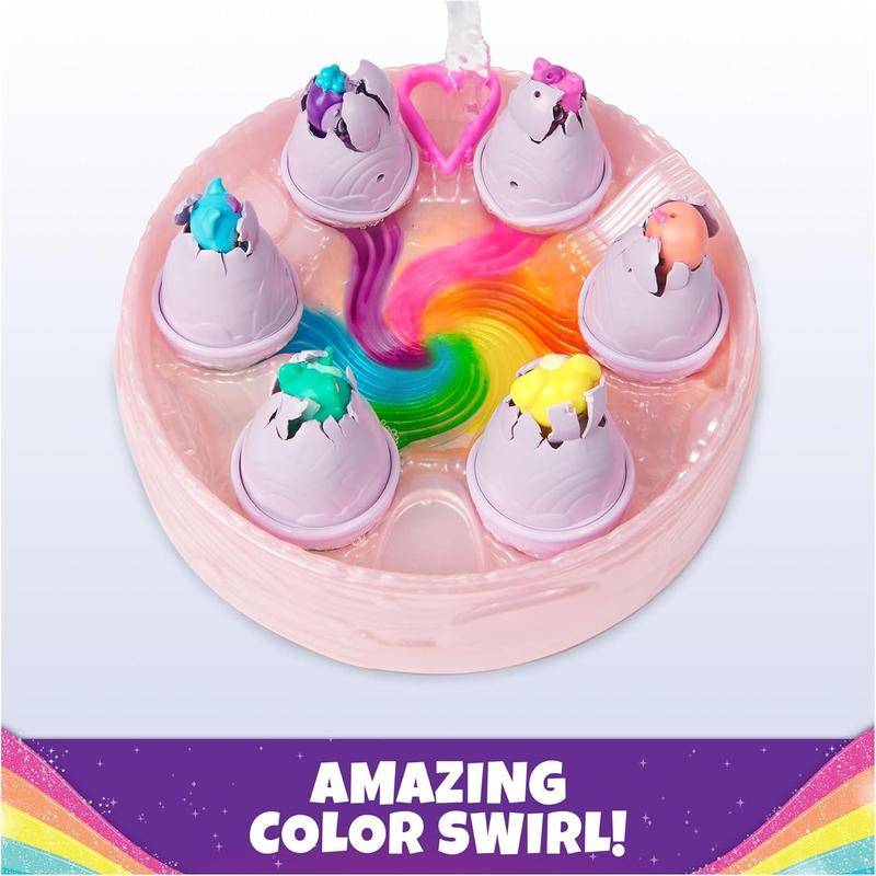 Hatchimals Alive, Rainbow Hatchery Toy with 6 Mini Figures in Color Reveal Eggs & 10+ Accessories, Kids Toys for Girls & Boys Ages 3+