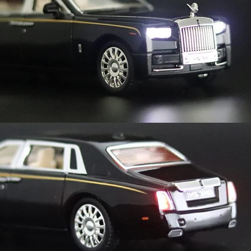 STONESTAR 1:32 Rolls-Royce Phantom Model Car Alloy Sound Light Echo Car Model Toy, Six Door Car Die Cast Pullback Toy Car For Kids Christmas Gift