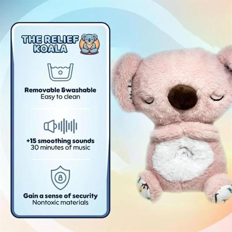 Breathing Relief Koala Rhythmic Soundand Light Help Sleep Plush Toy OtterPlush Toy, Otter Stuffed AnimalBirthday Gift