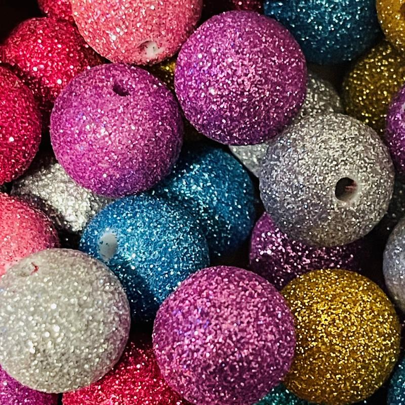 Confetti Celebration Beads (16mm)   These beads are vibrant and playful, perfect for adding a splash of color to any craft project.