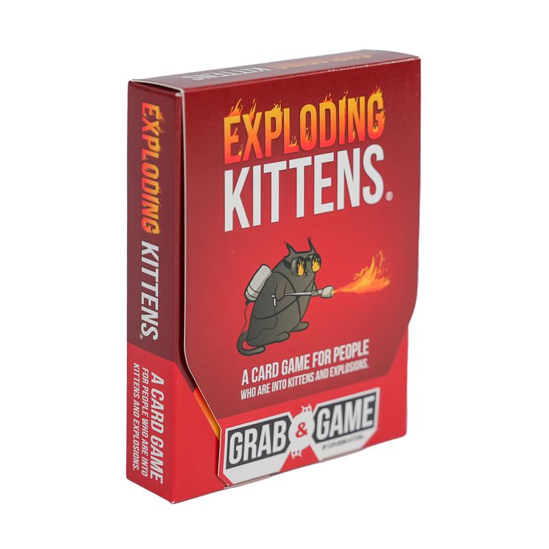 Exploding Kittens Original: Grab & Game Edition - A travel-friendly card game for people who are into kittens and explosions!