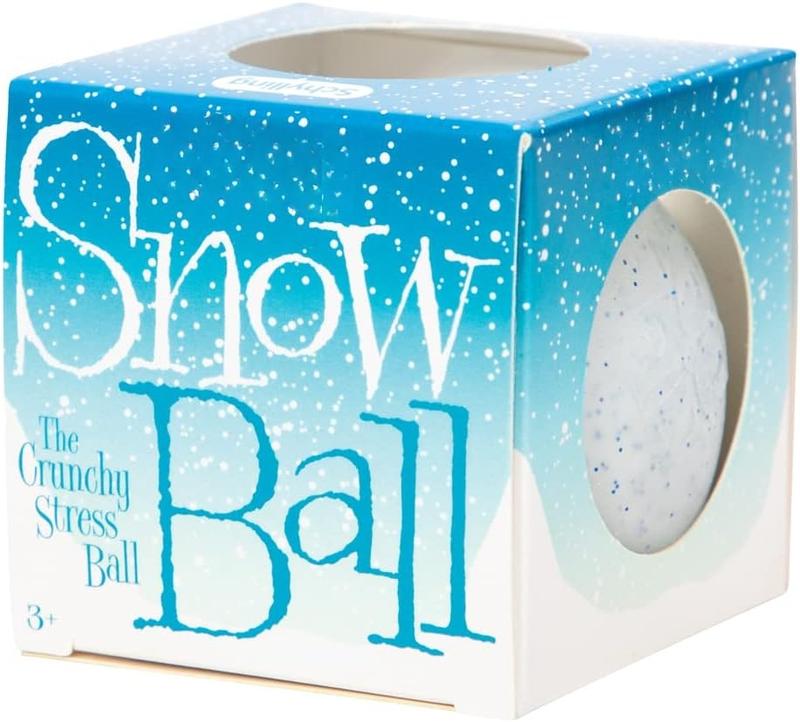 NeeDoh Snow Ball Crunch - Sensory Fidget Toy - Satisfying Snow-Like Crunch - Ages 3 to Adult (Pack of 1)