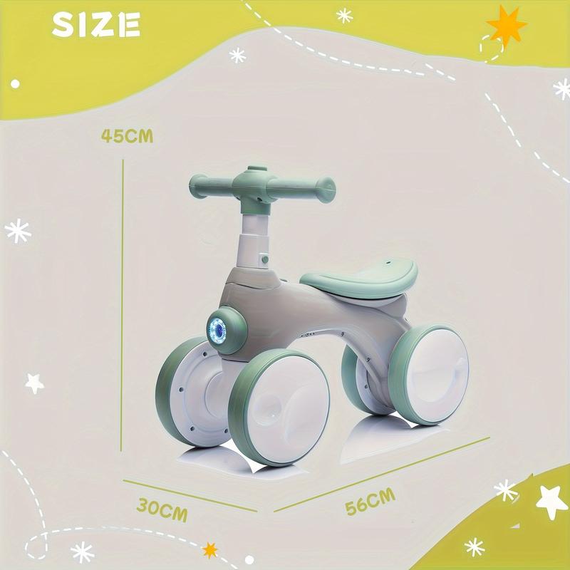 Kids' Scooters Bubble balance Bike toddler bike rears with bubble music lights Baby boys and girls Twister four-wheeled pedalless bike Christmas Gift