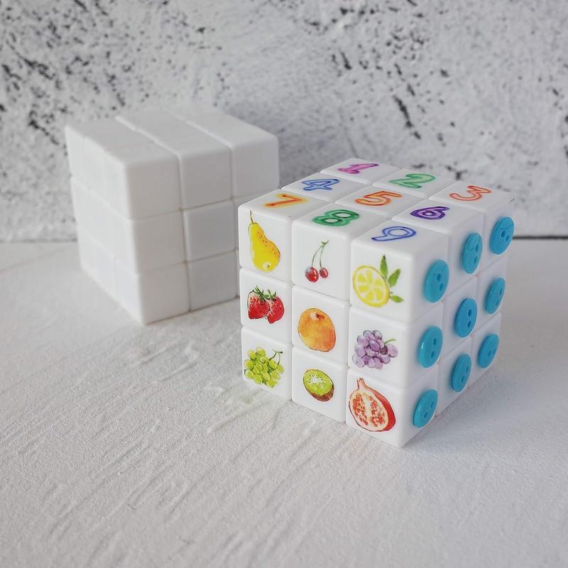 3x3 Blank Magic Cube 3x3x3 White Cube Puzzles Toys DIY