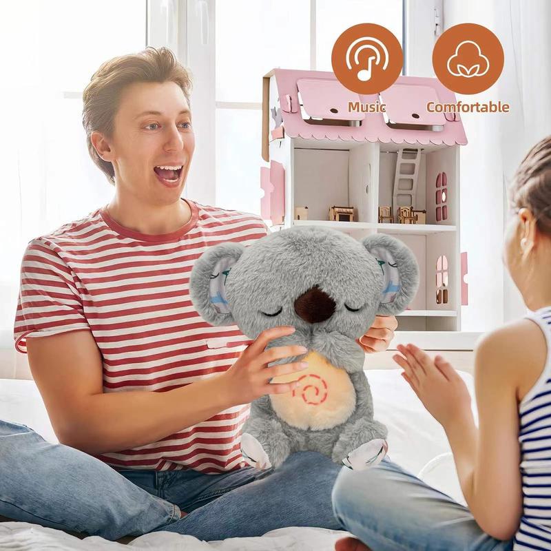 Breathing Relief Koala Rhythmic Soundand Light Help Sleep Plush Toy OtterPlush Toy, Otter Stuffed AnimalBirthday Gift