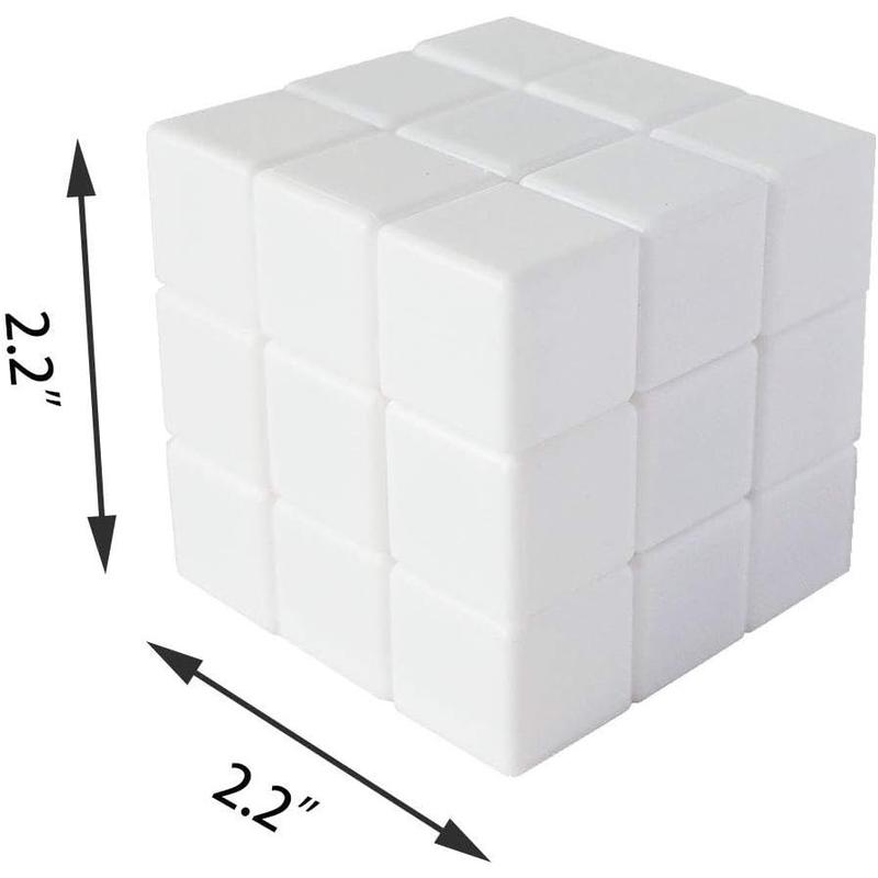 3x3 Blank Magic Cube 3x3x3 White Cube Puzzles Toys DIY