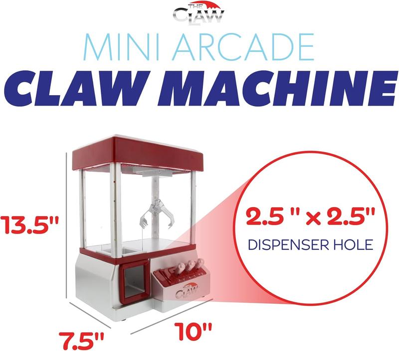 Etna Electronic Arcade Claw Machine - Toy Grabber Machine with Flashing LED Lights and Sound