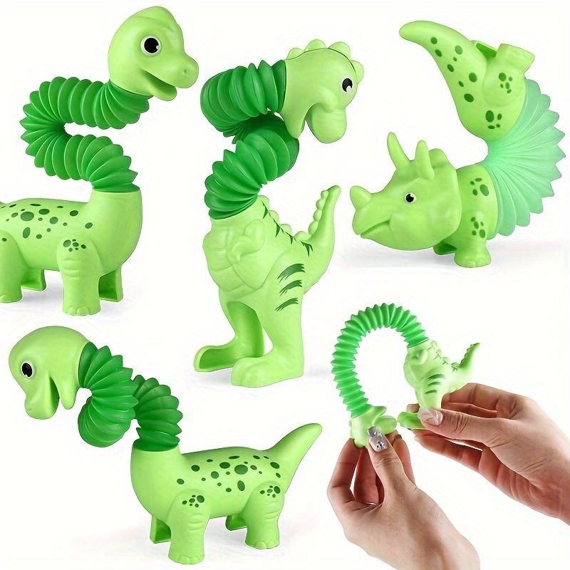 3pcs T-Rex Dinosaur Pop Tubes - Creative DIY Sensory Toys for Youngsters Ages 3-8, Perfect Party Favors & Brain Development Gift