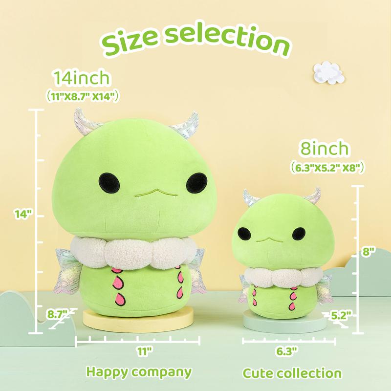 MeWaii  Mushroom Plush, Moon-shaped silkworm moth Plush Soft Plushies Squishy Plush, Cute Moon-shaped silkworm moth Stuffed Animals Plush Toys Birthday Gifts Halloween Christmas Gift for Girls Boys