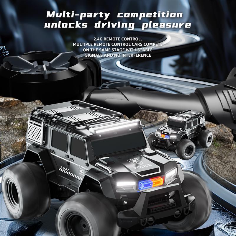 Remote Control Amphibious Off-road Vehicle, Cool Light & Sound Effect Remote Control Car, Rechargeable Electric Vehicle Toy for Adults