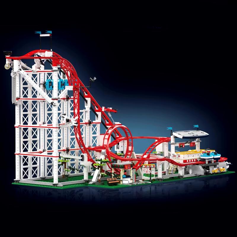 BARWEER-Technical Roller Coaster Building Block The Motorized Roller Coaster Model Set 11014 Compatible Brick Toys Christmas Gifts for Kids and Adults