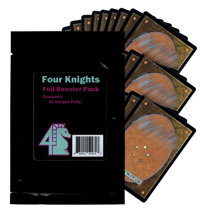 Four Knights  Foil Booster Pack - Guaranteed 30 Unique Foils | Compatible with Magic Cards | Features All Sets | All Near Mint