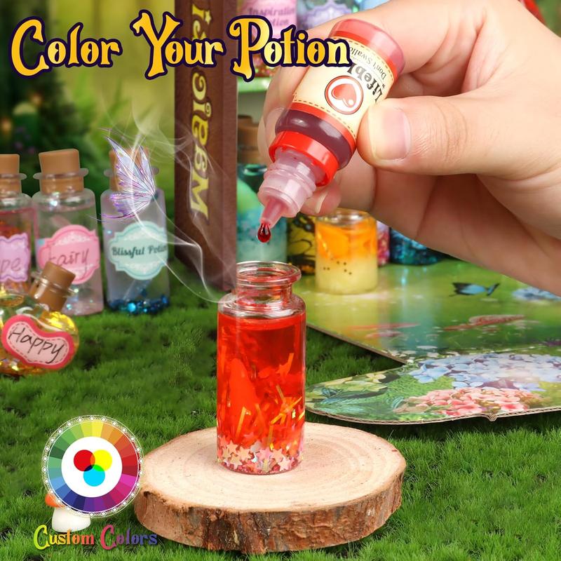 Fairy Magic Kit for s with 22PCS Potion Bottles, Potions Making Craft Kit - Gift for Christmas, Birthday, Creative Art Craft Toys for Girls Boys 6 7 8 9 10 12 Year Old