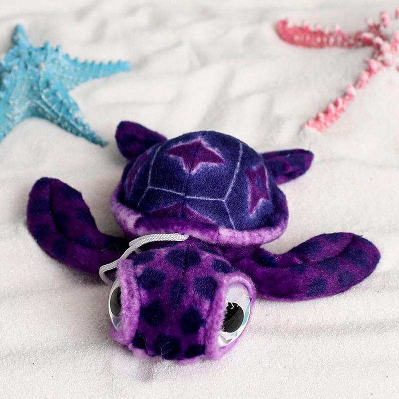 17cm 6.69in Lovely Turtle Design Stuffed Toy, Cute Big Eyes Turtle Plush Toy, Stuffed Marine Animals, Soft & Comfy Plush Toy, Home Desktop Decoration