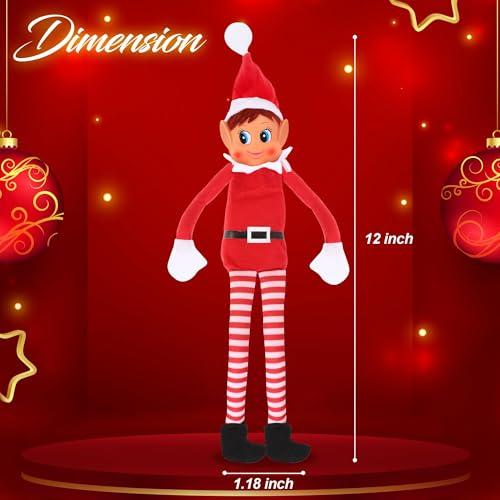 Christmas Elf Behaving Badly Plush Toy | Elfette Novelty Long Bendy Naughty Girl Christmas Doll | 12 Inches