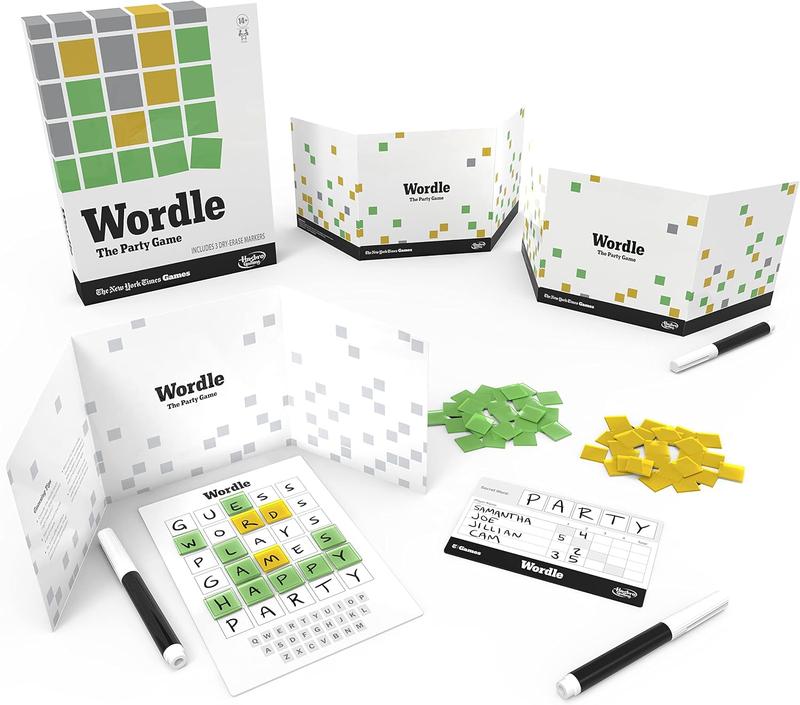 Hasbro Gaming Wordle The Party Game for 2-4 Players, Official Wordle Board Game Inspired by New York Times, Games for Ages 14+, Word Games