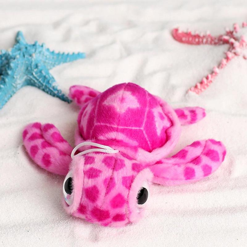 17cm 6.69in Lovely Turtle Design Stuffed Toy, Cute Big Eyes Turtle Plush Toy, Stuffed Marine Animals, Soft & Comfy Plush Toy, Home Desktop Decoration