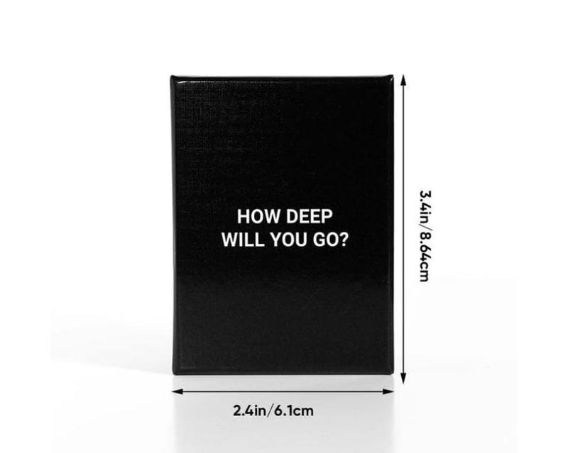 How Deep Will You Go? 99 Icebreaker Conversation Cards to Deepen Connection, 2024 Christmsas Gift for Family Friend Gatherings, Outdoor Activities