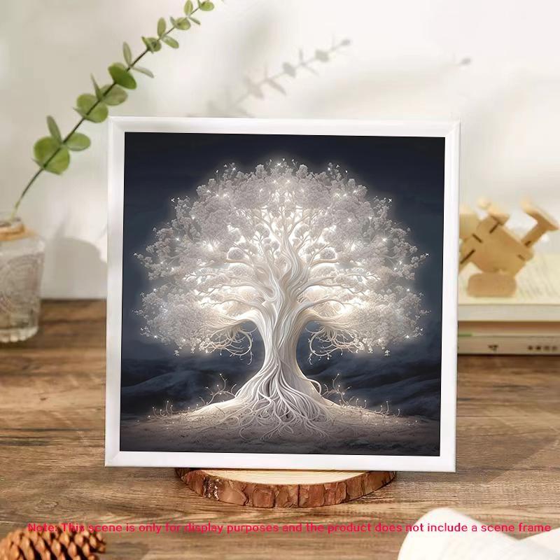 Tree Pattern Diy Diamond Arts Colorful Painting Kit without Frame, 5d Diamond Arts Colorful Painting Kit, Wall Art Decor for Home Living Room Bedroom