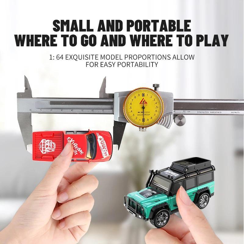 Mini RC Drift Car, 1 64 Scale Alloy Off-Road Truck, USB Rechargeable 2.4GHz Remote Control, Ideal Indoor & Outdoor Toy for Kids & Adults, Perfect Birthday Gift for Boys