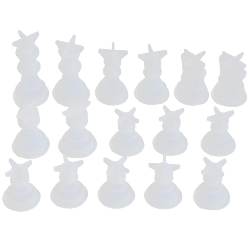 Chess Mold for Resin Silicone Chess Resin Mold Chess Crystal Epoxy Casting Molds for DIY Crafts Making Birthday Gift US