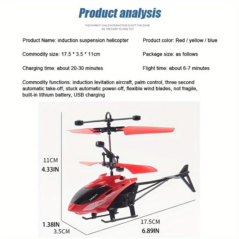 Drop-resistant Remote Control Intelligent Induction Combat Helicopter with Infrared Induction for Christmas, Halloween Gift