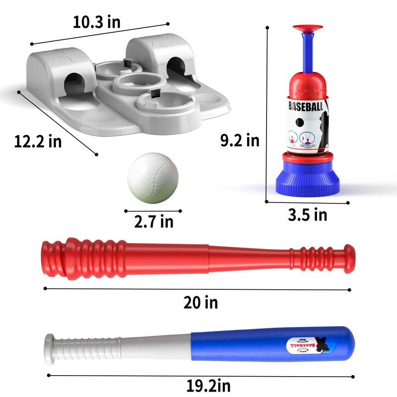 Baseball Tee, T Ball Set , includes 6 Balls, Teeball Batting Tee,Pitching Machine, Outdoor Sport Toy Games for ,