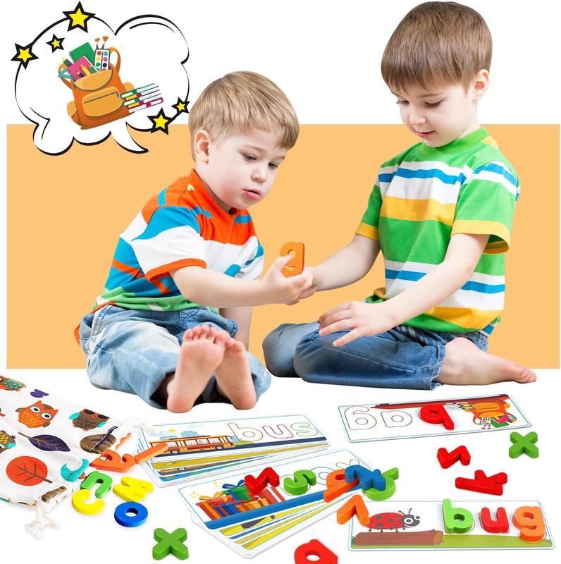 Educational Learning Tool and Gift - See & Spell Matching Letter Game for Preschool Kids Learning Resources