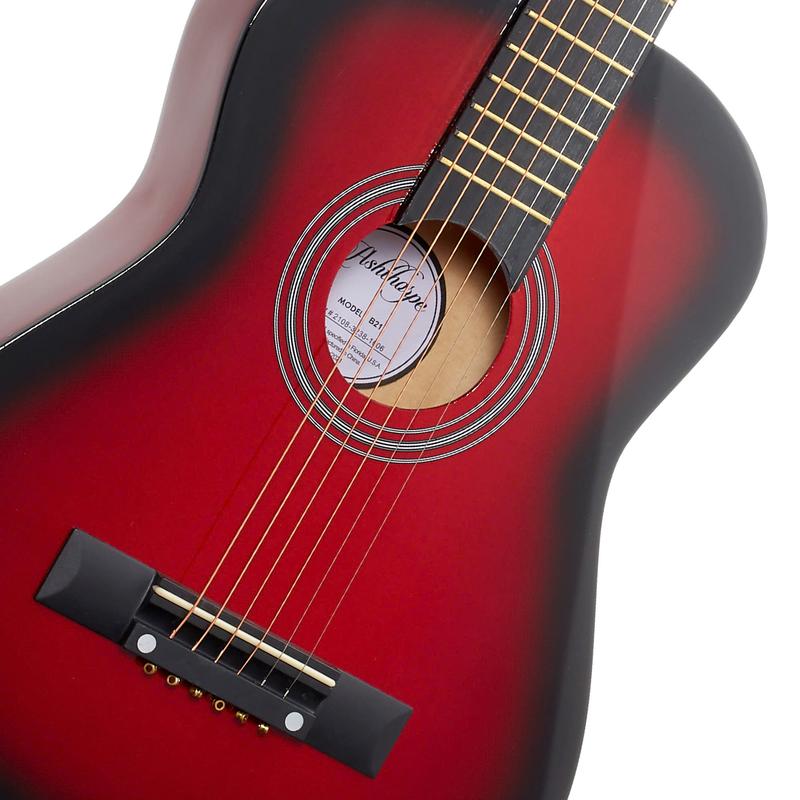 30-Inch Beginner Acoustic Guitar Starter Package, Red