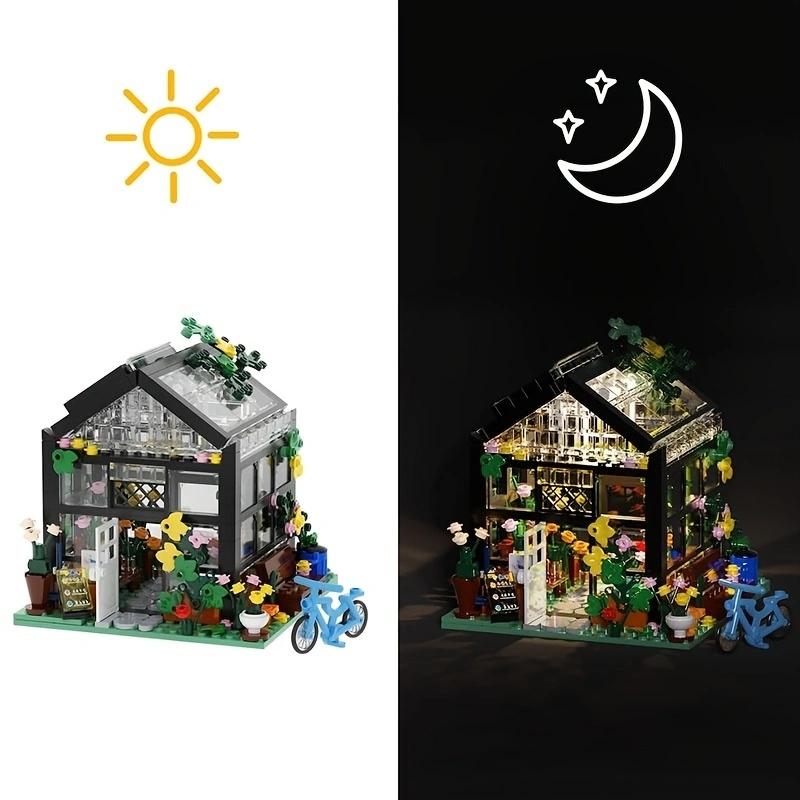 Flower House Building Blocks Children's Toy Splicing Toys for Boys and Girls Adult Birthday Gift 579PCS，Thanksgiving, Black Friday gifts, Christmas gifts