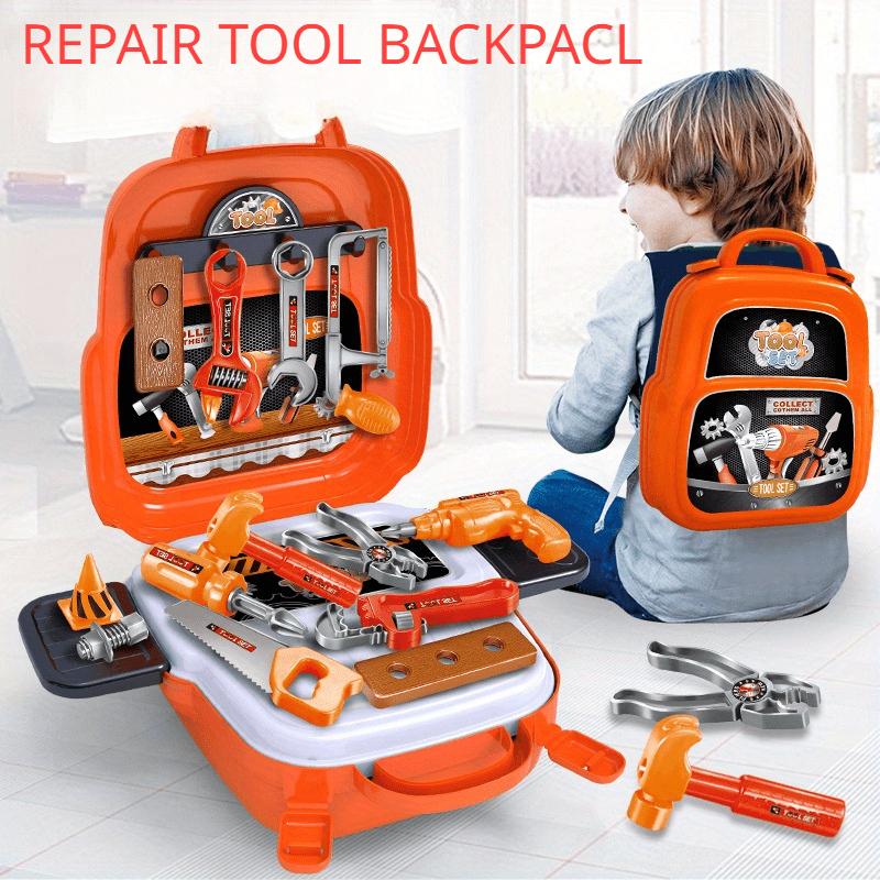 22pcs Set Backpack Toy Gift, Simulation Play House Repair Tool, Toy Repair Tool Set