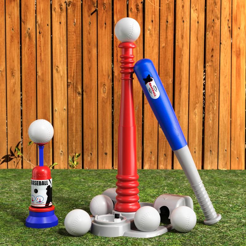 Baseball Tee, T Ball Set , includes 6 Balls, Teeball Batting Tee,Pitching Machine, Outdoor Sport Toy Games for ,