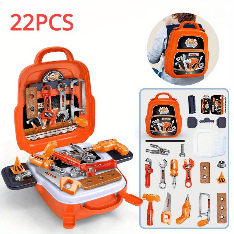 22pcs Set Backpack Toy Gift, Simulation Play House Repair Tool, Toy Repair Tool Set