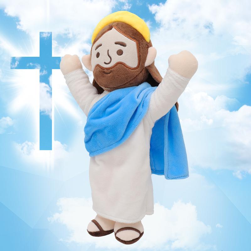 Yelakey Jesus Plush, Jesus Stuffed Doll, Jesus Plushie Toys Christian Stuff Religious Party Favors Gifts for Kids, Religious Gift, Christian Baptism Gift, Thanksgiving Christmas Gift