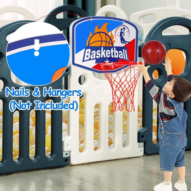 Kids Basketball Hoop Portable Adjustable Height 2.9FT-6.2FT Mini Toddler Basketball Goals Outdoor & Indoor Toys with 2 Balls Summer Yard Backyard Outside Sport Toys for Boys Age 3 4 5 6 7 8 Gifts