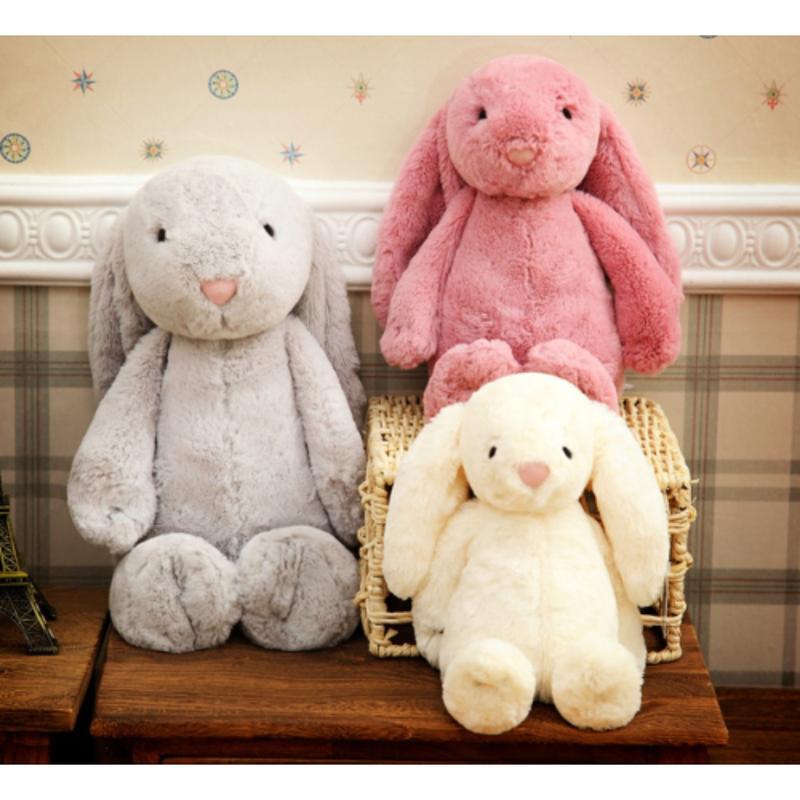 Jellycat Toys Plush Pink Grey White Bunny Rabbit Stuffed Animal with Fluffy Soft Ears for Boys Girls Kids and Friends Gifts(15.7 Inches)