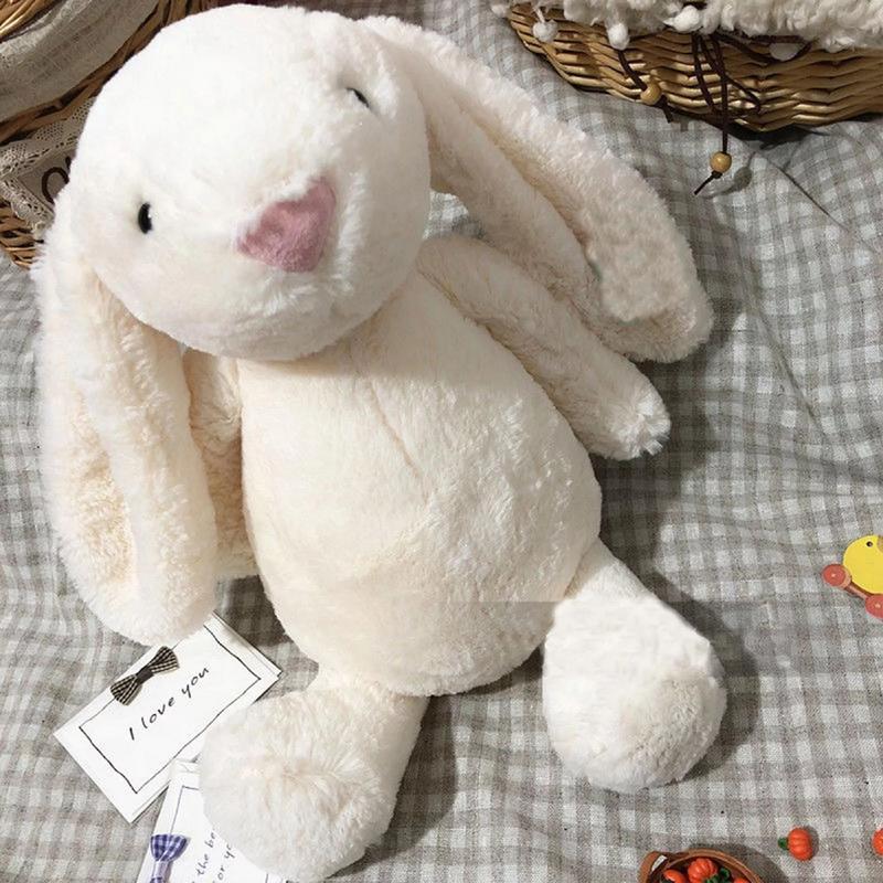 Jellycat Toys Plush Pink Grey White Bunny Rabbit Stuffed Animal with Fluffy Soft Ears for Boys Girls Kids and Friends Gifts(15.7 Inches)