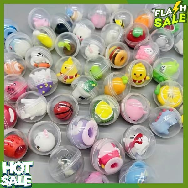 50pcs Adorable Mini Kawaii Capsule Toys Collection Perfect for Sharing Educational, Stocking Stuffers Treasure Box Classroom Prizes Carnival Gifts