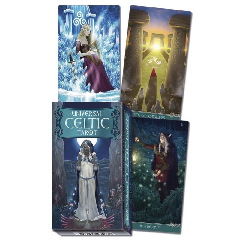 Universal Celtic Tarot Deck: 78 Tarot Cards & Guidebook by Lo Scarabeo for tarot readings, psychic readings, and divination; spiritual, unique tarot, tarot card deck, oracle card deck