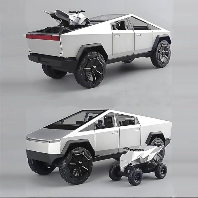 Tesla Cybertruck 1:32 Scale Model Toy – Realistic Electric Pickup Truck for Kids & Collectors | Perfect Gift for Tesla Fans and Car Enthusiasts