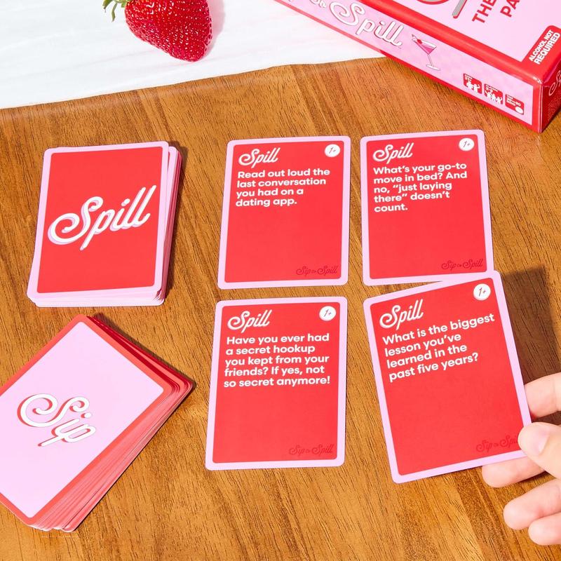 WHAT DO YOU MEME? Sip or Spill   The Girl's Night Party Game, Ultimate Bachelorette Party Games, Bachelorette Party Favors by Relatable