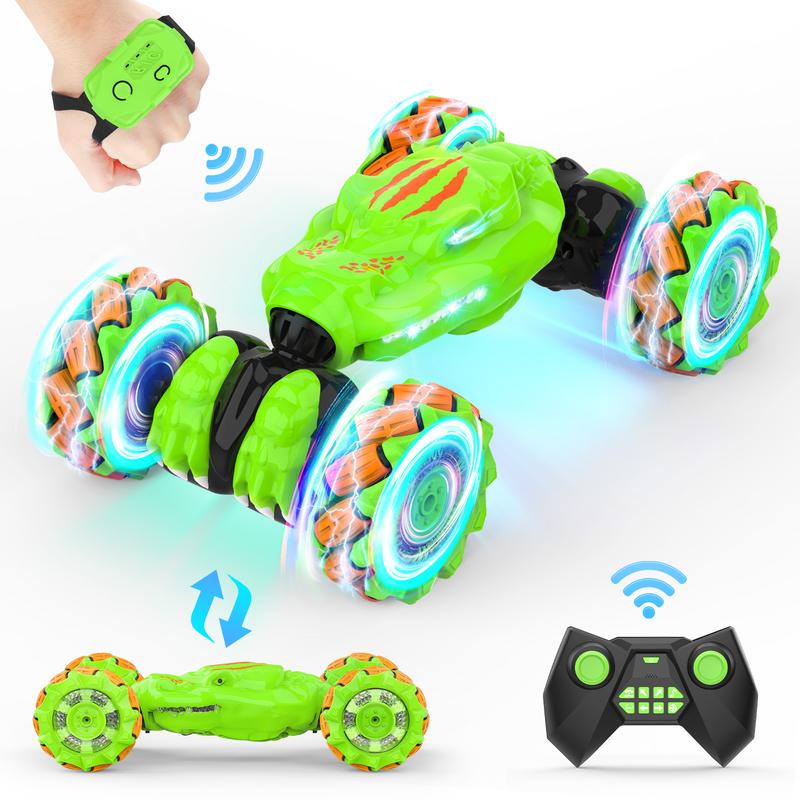 Remote Control Car, Gesture Sensing RC Stunt Car Toys for 6-12 Year Old Kids, New Upgraded Car 2.4Ghz Double-Sided 360° Rotating 4WD. 4WD Stunt rc stunt