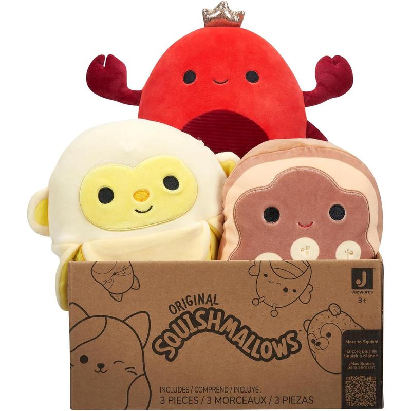 8-inch plush mystery bag - The style in the surprise box will vary, including three 8-inch plush bags