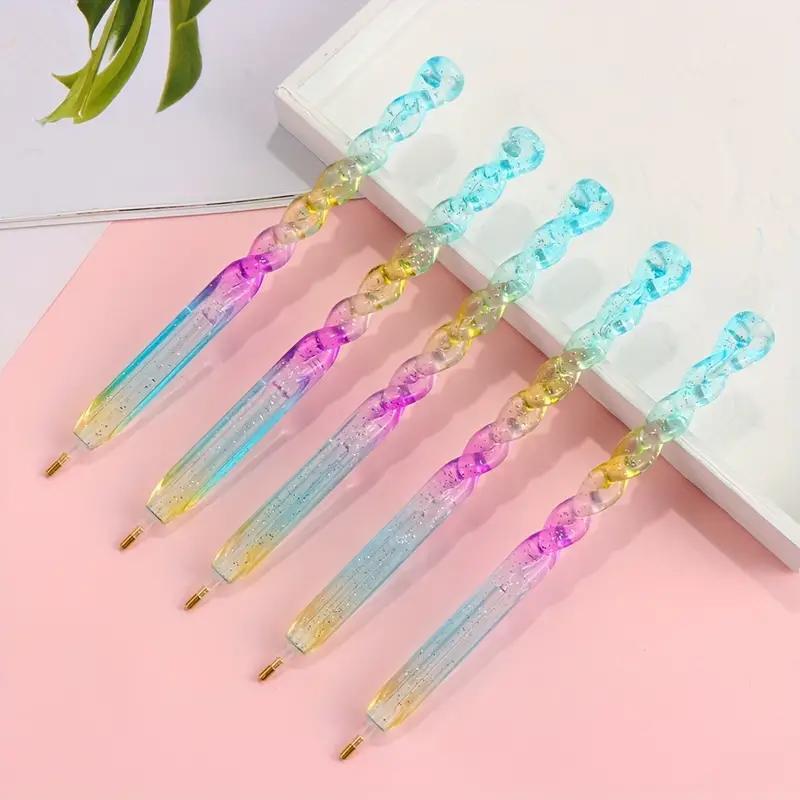 5D Diamond Art Colorful Painting Pen, 1 Count DIY Diamond Arts Craft Cross Embroidery Painting Accessories for Home Decoration