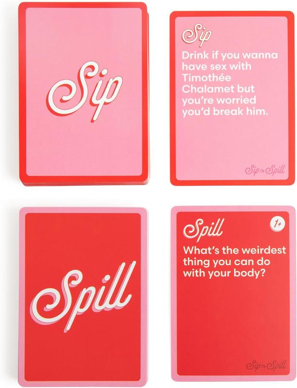 WHAT DO YOU MEME? Sip or Spill   The Girl's Night Party Game, Ultimate Bachelorette Party Games, Bachelorette Party Favors by Relatable