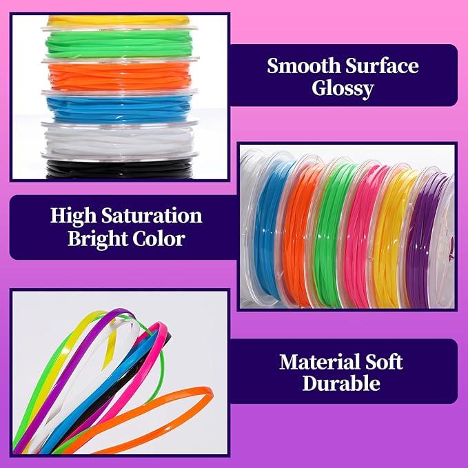 FANDAMEI Lanyard String Kit, Plastic Bracelets and Jewelry Making String Weaving Kit for Craft DIY