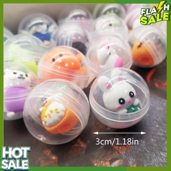 50pcs Adorable Mini Kawaii Capsule Toys Collection Perfect for Sharing Educational, Stocking Stuffers Treasure Box Classroom Prizes Carnival Gifts